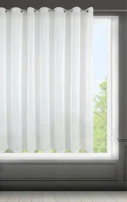Immagine prodotto di Tenda 350x150 Lucy bianca pronta su vias da tessuto leggero e arioso Eurofirany
