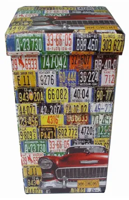 Aufbewahrungsbox mit Deckel, 33x60x33 cm, Sitzsack, Kunstleder