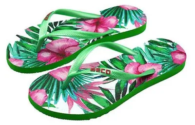Produktbild von Beco Damen Flip-Flops | Grün/mehrfarbig - 42-43