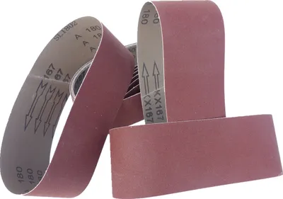 Produktbild von 20 x Schleifbänder 75mm x 510mm Körnung P80 Schleifband Gewebebänder Bandschleifer Schleifpapier Gewebeband BOHRFUX
