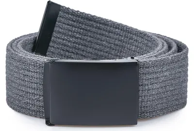 Image de Ceinture pour homme Ladeheid en tissu P10 (gris foncé-noir, 120 cm (longueur totale 130 cm))