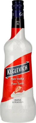 Produktbild von Keglevich Delicious Vodka PANNA & FRAGOLA 17% Vol. 0,7l