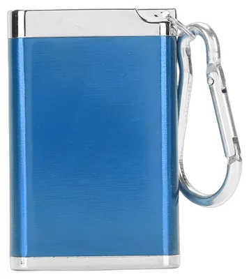 Produktbild von Tragbarer, luftdichter und wasserdichter kleiner Aluminium-Aufbewahrungsbehälter für Reisen, Camping und Expeditionen, blau