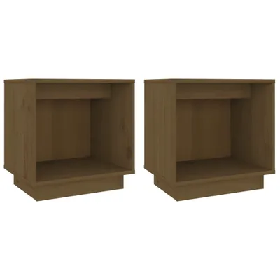 Obrázek produktu pro Noční stolky 2 ks medově hnědé 40x30x40 cm masivní borové dřevo