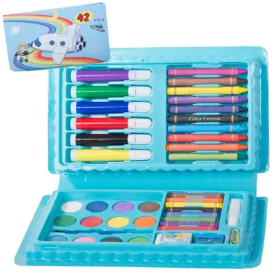 Immagine prodotto di Verk 18245_N Set di pittura artistica 42 pezzi blu