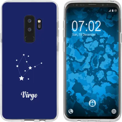 Produktbild von PhoneNatic Case kompatibel mit Samsung Galaxy S9 Plus Silikon-Hülle SternzeichenVirgo M2