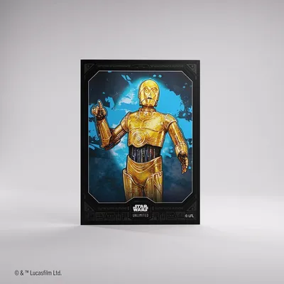 Produktbild von Star Wars Unlimited Premium Art Sleeves C-3PO Standardgröße