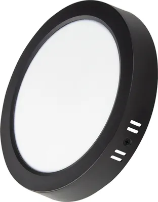 Produktbild von LUXULA LED-Deckenleuchte, 6W, EEK: F, 600lm, CCT, IP44, rund, schwarz