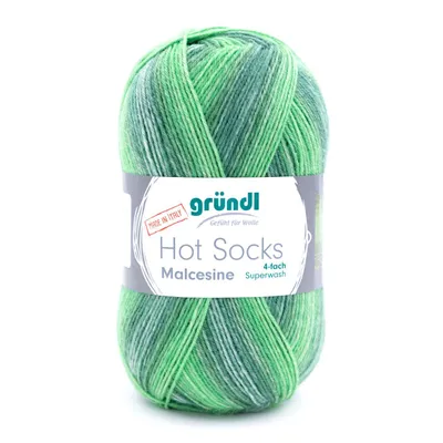 Produktbild von Gründl Wolle Hot Socks Malcesine 4-fach 100 g gras multicolor