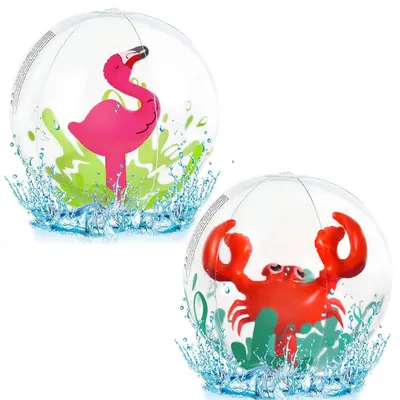 Obrázek produktu pro Nafukovací plážový míč - Flamingo a krab