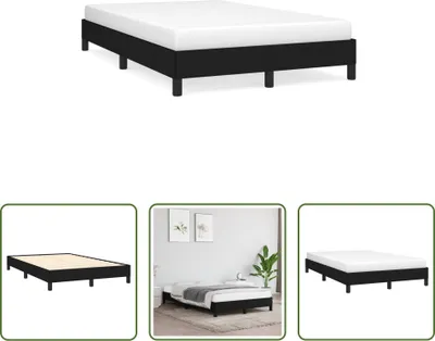 Produktbild von The Living Store Bettgestell Schwarz 120x190 cm Stoff