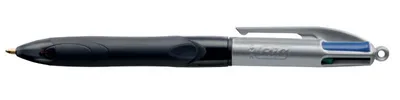 Immagine prodotto di BIC 4 Colours Grip Pro Nero, Blu, Verde, Rosso Penna a sfera retrattile a clip Medio 12 pz