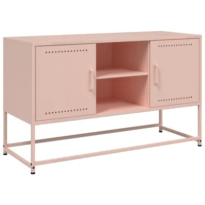 Obrázok produktu pre vidaXL TV skrinka ružová 100,5x39x60,5 cm oceľ