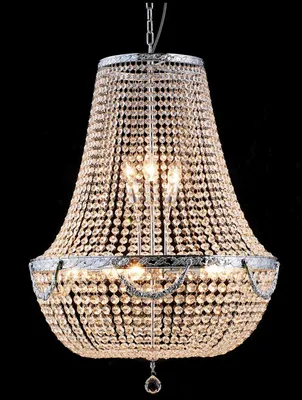 Produktbild von Clayre & Eef Kronleuchter Ø 60x85-200 cm Silberfarbig Eisen