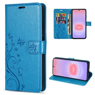 Produktbild von Handy Tasche für Samsung Galaxy A37 / A36 Hülle Handyhülle Klapphülle Wallet Case Blau