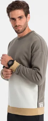 Produktbild von Ombre Clothing Herren-Kapuzenpulli ohne Kapuze Lohentine khaki XXL