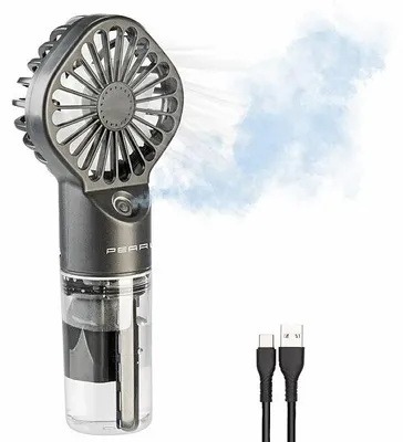 Image de Mini-Ventilateur et brumisateur noir nomade