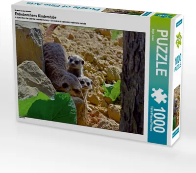 Produktbild von Calvendo Ein Motiv aus dem Kalender Erdmännchens Kinderstube 1000 Teile Puzzle quer 640x480mm, Laue Ingo; 7279004