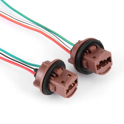 Produktbild von Kabelbaum Buchse,Kabelbaum Buchse Stecker,Bremslichter Kabelbaum Buchse,7443 Glühbirne Kabelbaum Buchse,Auto Verkabelung Buchse Stecker