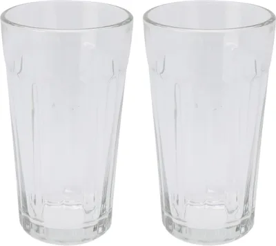 Immagine prodotto di Set di 2 bicchieri Excellent Houseware, vetro, 7x13 cm, 350 ml, trasparente