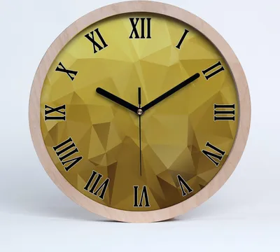Produktbild von Holzuhr 20fi cm wanduhr - schwarze Spitzen - Abstraktion Hintergrund