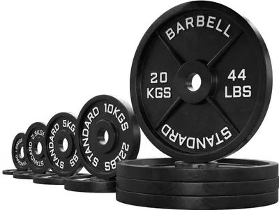 Produktbild von ATLETICA Iron Plates Set | 117,5 kg | Set ∣ 2 x 1,25 kg | 2 x 2,5 kg | 2 x 5 kg | 2 x 10 kg | 4 x 20 kg