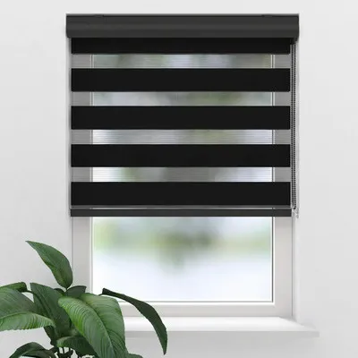 Obrázek produktu pro Roleta Den a Noc SOLUNA DR16 černá 130 x 175 cm