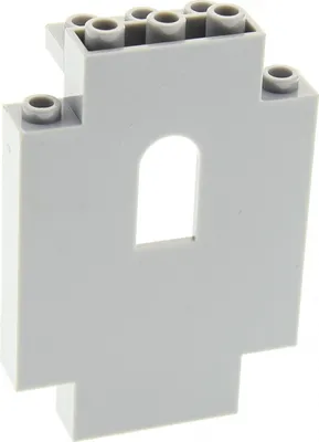 Produktbild von 1x Lego Mauerteil 2x5x6 neu-hell grau Wand Panele Fenster Burg 4504635 4444