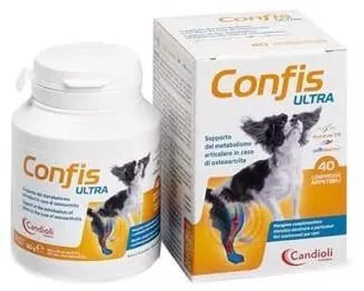 Produktbild von Candioli CONFIS ULTRA Tabletten für Hunde, Gelenkstoffwechsel-Unterstützung bei Arthrose, 40 Tabletten