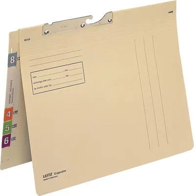 Produktbild von Pendelhefter Orgacolor A4 kaufm. Heftung chamois Packung mit 50 Stück