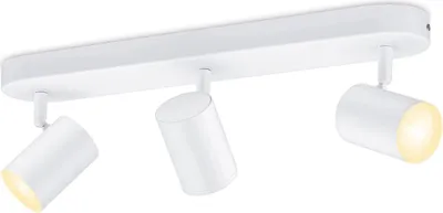 Zdjęcie produktu dla WiZ IMAGEO 3x regulowany reflektor, Inteligentne światło sufitowe, Wi-Fi/Bluetooth, Biały, Wi-Fi 4 (802.11n), 802.11b, 802.11g, LED, Metal