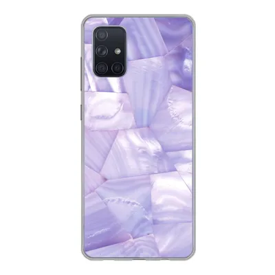 Produktbild von MuchoWow® Handyhülle Schutzhülle Hülle für Samsung Galaxy A51 Naturstein - Muster - Perlmutt Silikon Softcase Handy Hülle - Schutzabdeckung