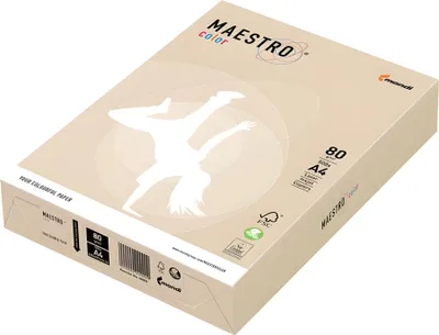 Produktbild von Kopierpapier Maestro Color DIN A4, 80 g/qm, creme, 500 Blatt