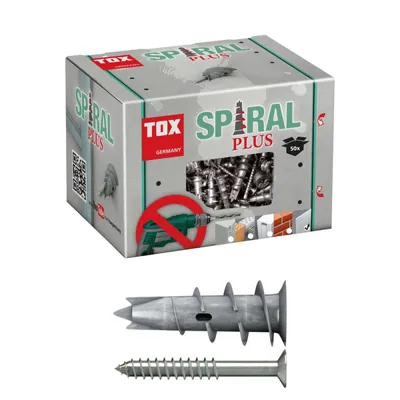 Produktbild von TOX Gipskartondübel Spiral Plus 37-4 + Schraube 50 Stk