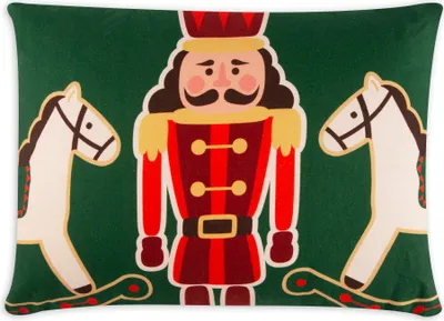 Zdjęcie produktu dla Poduszka dekoracyjna Excelsa Vintage Christmas bawełna i poliester zielony