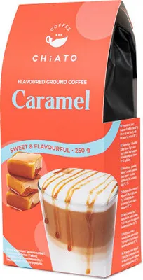 Produktbild von Gemahlener Kaffee mit Karamellgeschmack CHiATO Caramel, 250 g