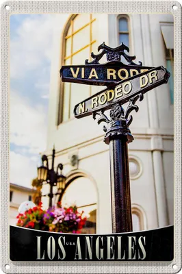 Produktbild von Blechschild Reise 20x30cm Los Angeles Amerika USA Trip Urlaub