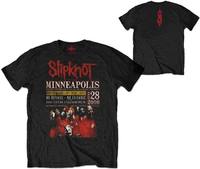 Obrázek produktu pro Slipknot - tričko "Minneapolis 09" pro muže/dámy Uni RO131 (S) (Black)