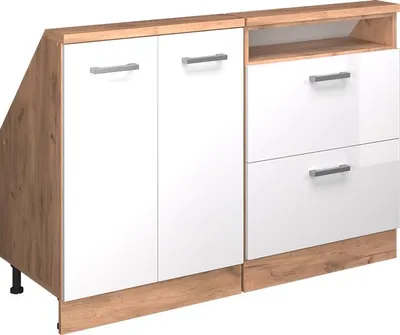 Produktbild von Dachschrägenschrank-Set Vicco Rion Weiß Hochglanz 2er Set, Model 55972