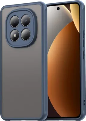 Produktbild von Hülle für Xiaomi Redmi Note 15 Pro 5G - Phonesta AirFrost Semi-Transparent Back Cover - Matt Blau