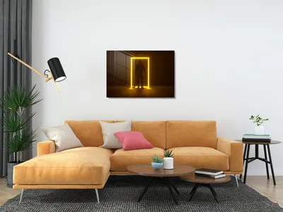 Produktbild von Wallity, UV-544 - 70 x 100, Dekorative Malerei aus gehärtetem Glas, Mehrfarbig, 100 % gehärtetes Glas, 70 x 100 cm