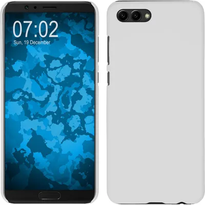 Produktbild von PhoneNatic Case kompatibel mit Huawei Honor View 10 - Hülle weiß gummiert Hard-case Cover
