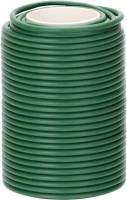 Imagen del producto de Alambre para jardín, de 3,5 mm de diámetro, 20 metros de longitud, color verde, para sujetar plantas