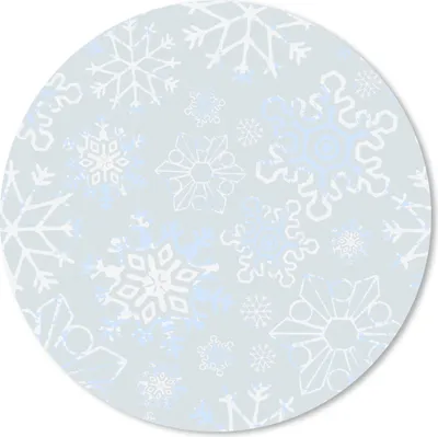 Produktbild von MuchoWow® Mauspad Mousepad Winter - Schneeflocke - Design 20x20 cm - Mousepads - Maus Mat - Pad - Mausunterlage - Schreibtischmatte