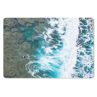 Produktbild von MuchoWow® Mauspad Mousepad Sommer - Wellen - Wasser 27x18 cm - Mousepads - Maus Mat - Pad - Mausunterlage - Büroartikel - Desk Matten