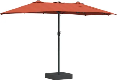 Zdjęcie produktu dla Parasolka ogrodowa terakota 385 x 209 x 244 cm Poliester