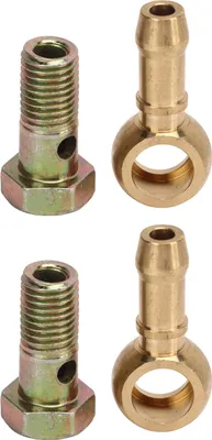 Productafbeelding van 2 stuks M12 x 1,25 mm schroefdraad naar 3/8 inch turbocompressor waterkoelingsleiding connector set, voor een goede afdichting