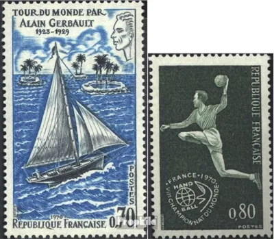Produktbild von Briefmarken Frankreich 1970 Mi 1694,1699 (kompl.Ausg.) postfrisch Gerbault