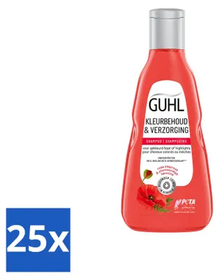 Produktbild von 25 x Guhl Farbschutz & Pflege Shampoo - 250 ml - Vorteilspackung - 25 Stücke