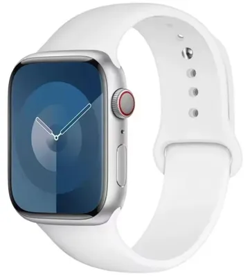 Obrázek produktu pro Silikonový řemínek pro Apple Watch 38/40/41mm velikost M-L, Bílá